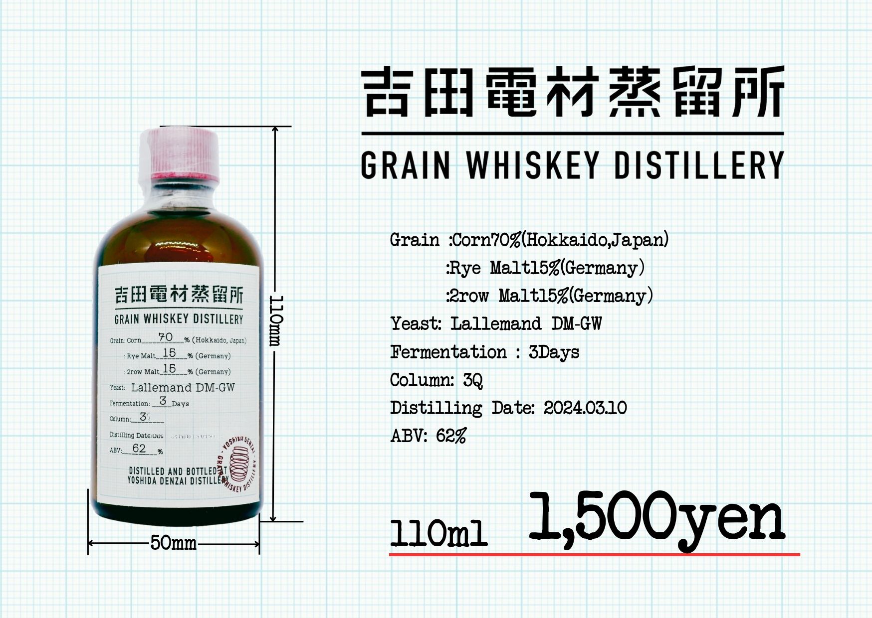 蒸気孔　4枚 お知らせ】KURASHIKI WHISKEY FOURUM in2024にてグレーンウイスキー